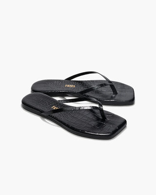Square Toe Lily - Sable Croc