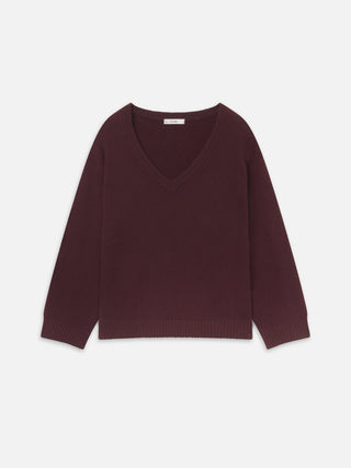 The Cashmere Relaxed V Sweater