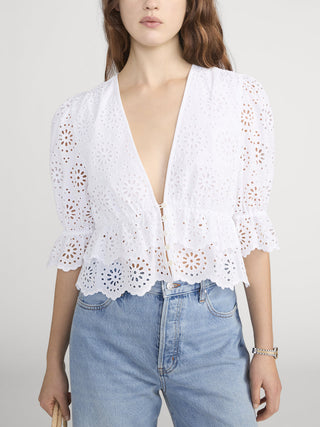 The Solstice Eyelet Blouse