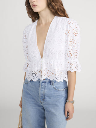 The Solstice Eyelet Blouse