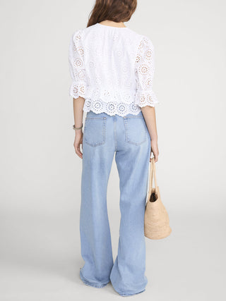 The Solstice Eyelet Blouse