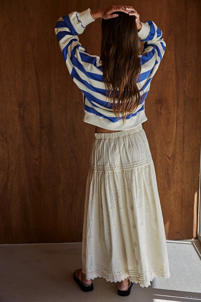 Knit Rugby Half Button Up