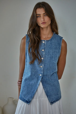 Jane Denim Vest