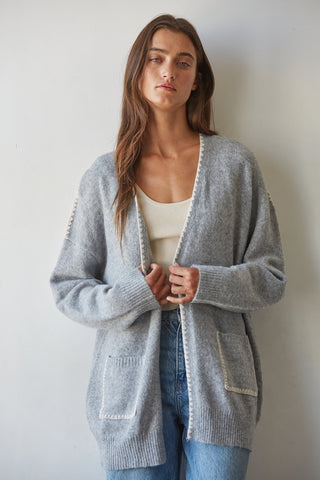 Two Tone Stitch Cardigan