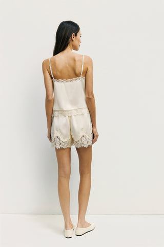 Sera Satin Lace Shorts