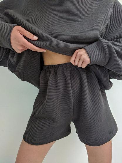 Chloe Rippled Cotton Short