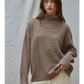 Abbigail Knit Sweater Ribbed Turtleneck Drop Shoulder