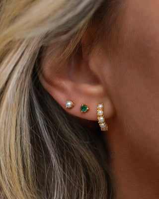 Pearl Birthstone Studs