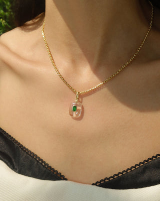 Round Box Chain Necklace