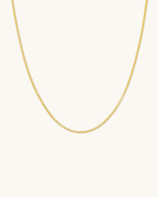Round Box Chain Necklace
