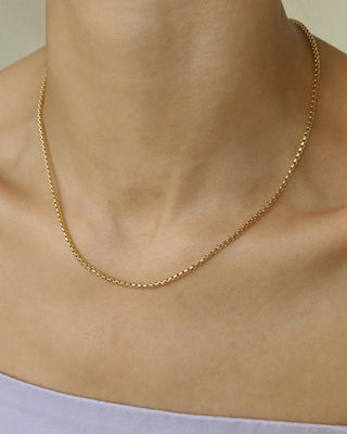 Round Box Chain Necklace